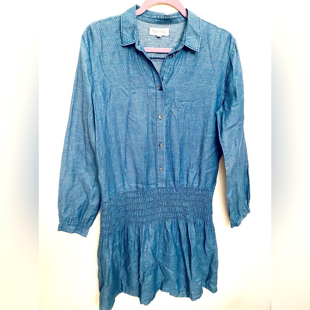 Madewell Navy LongSleeve Mini Dress